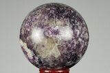 Sparkly, Purple Lepidolite Sphere - Madagascar #191484-1